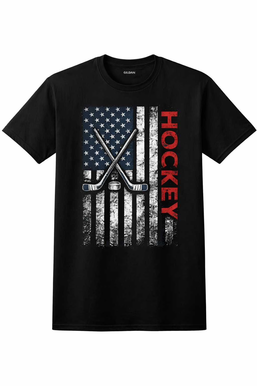 American Hockey Flag Shirt | Premium Unisex Fit for Players & Fans